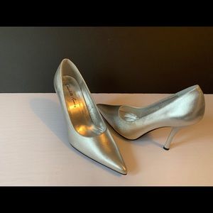 Charlotte Russe Silver Pumps New